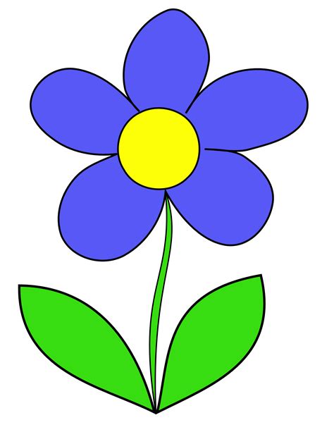 0 Simple Flower clip art images. . Easy flower clipart